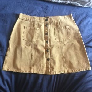 Skirt- tan/mustard yellow